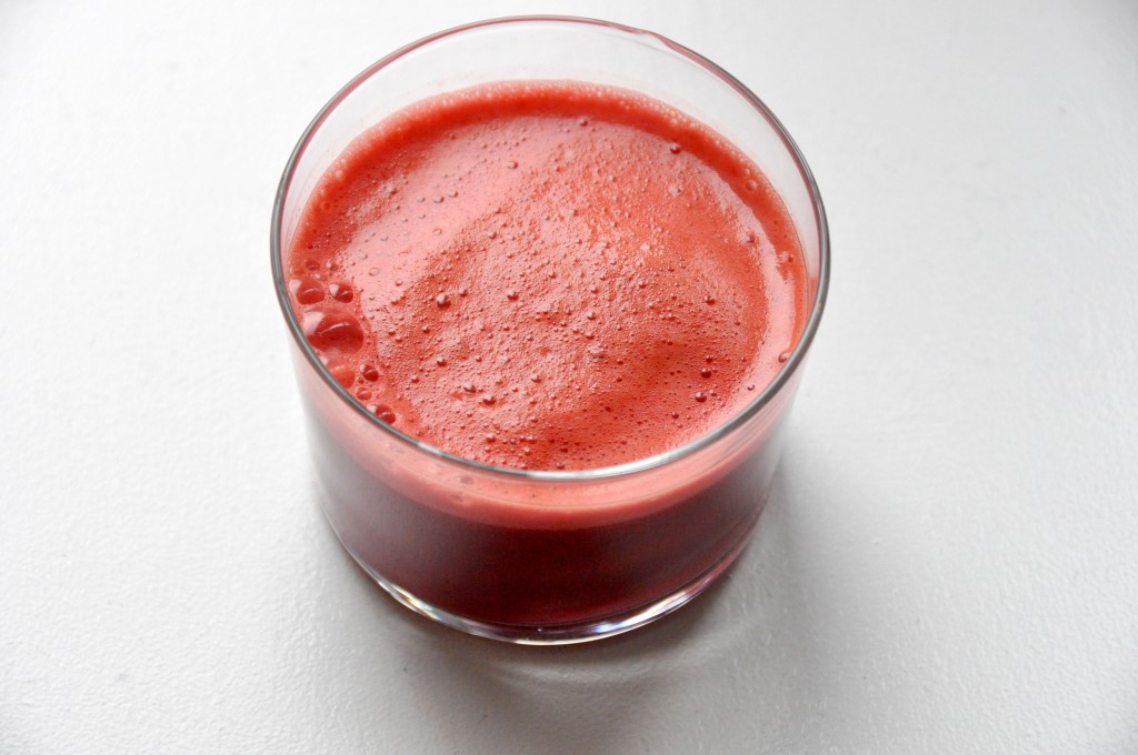  A ruby-toned glass of goodness—ABC Juice